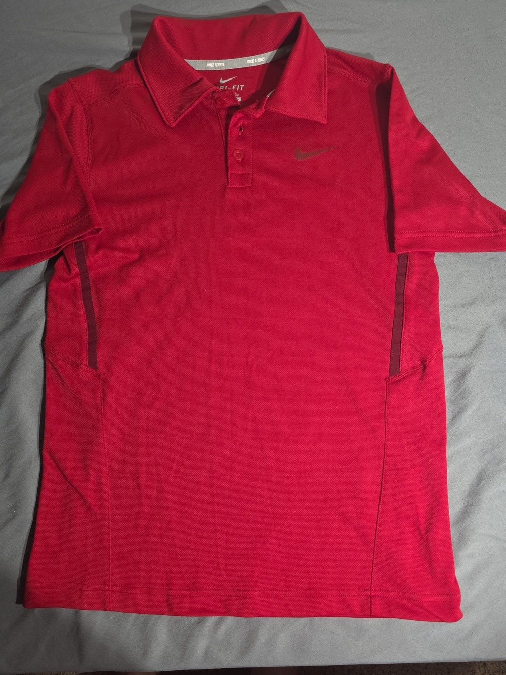 Nike Tennis Dri-FIT Women's Red Polo Shirt Size L